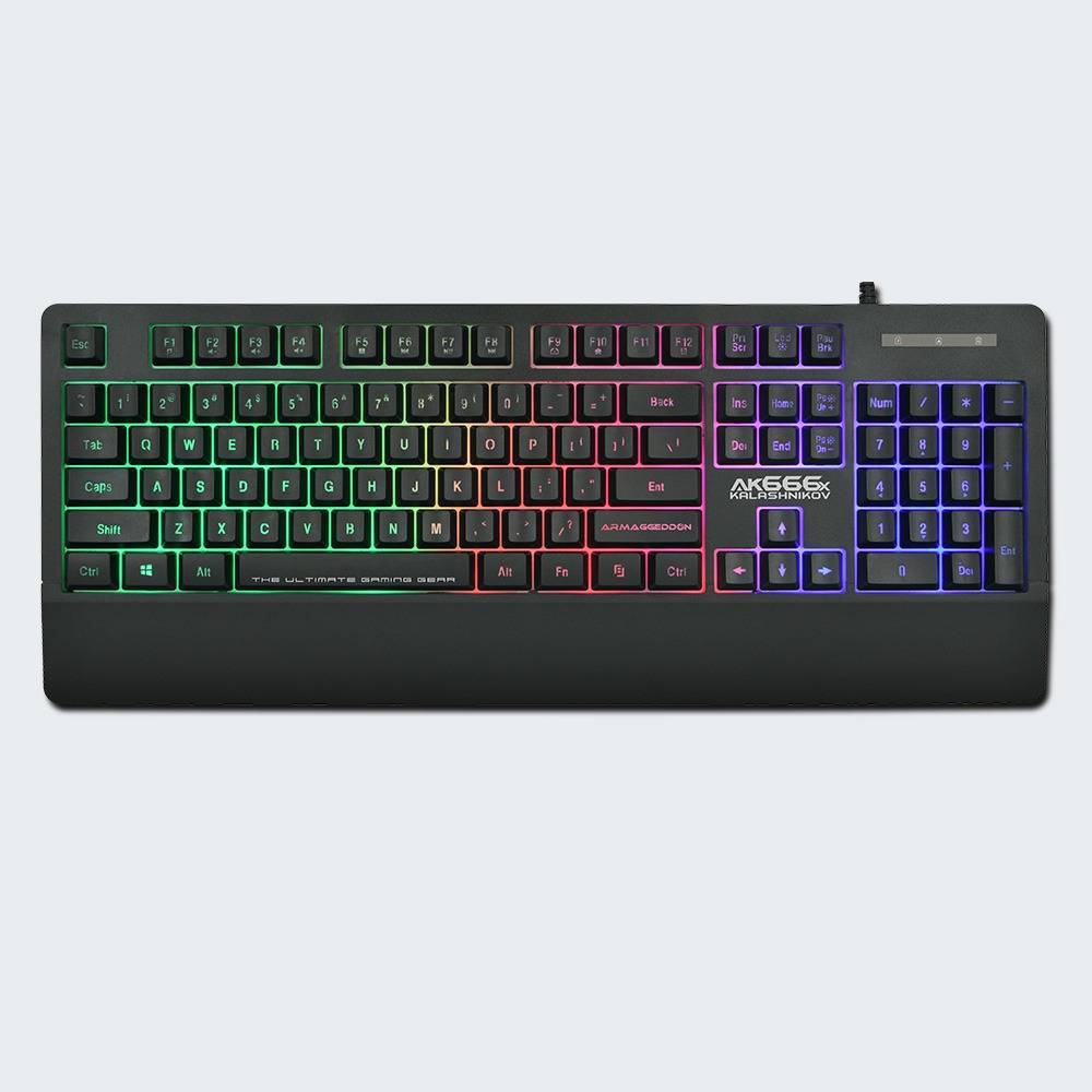 Armaggeddon AK-666X Gaming Keyboard with Palm Rest