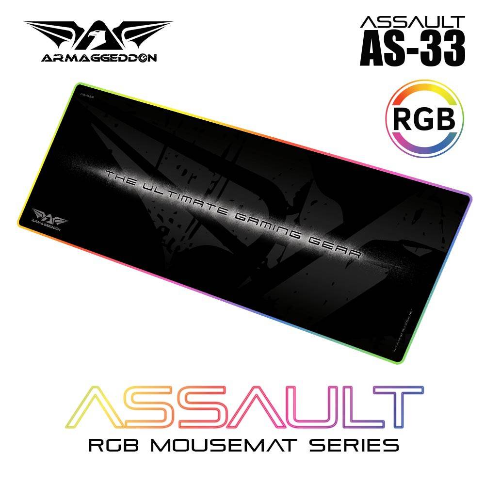 Armaggeddon Assault AS-33R Extra Large RGB Gaming MousePad